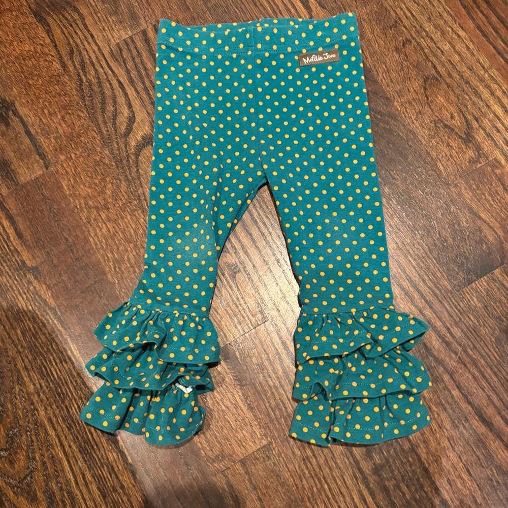 Matilda Jane Moments with you community garden leggings size 18-24mo